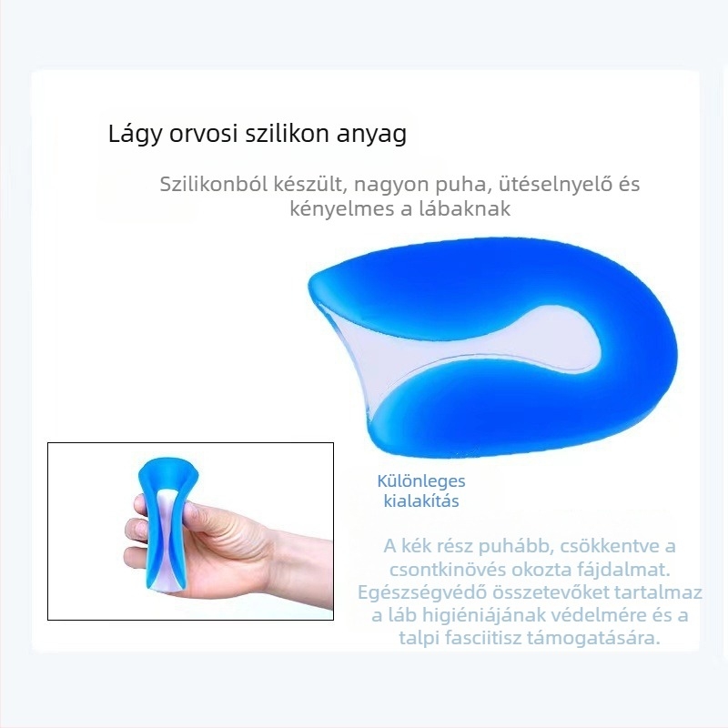 Beizu szilikon U-alakú sarokpárna – féltalpás, ortopédiai támogatás