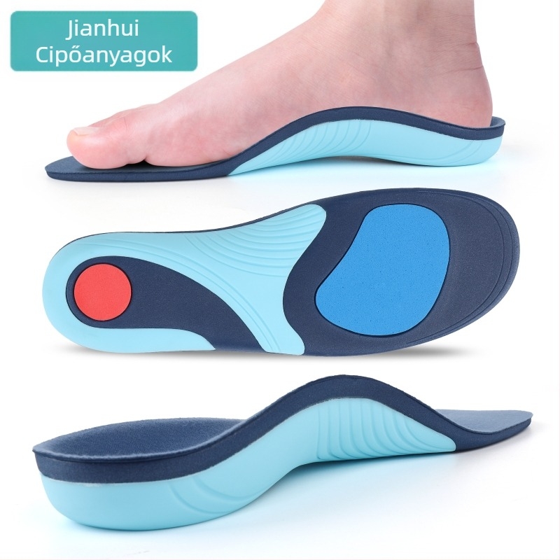 Uniszex EVA talpbetét ív-támogató és plató-lábtartó korrekcióhoz, teljes talpbetét, modell JF377, kompatibil sportcipőkhöz, bőrcipőkhöz és munkacipőkhöz