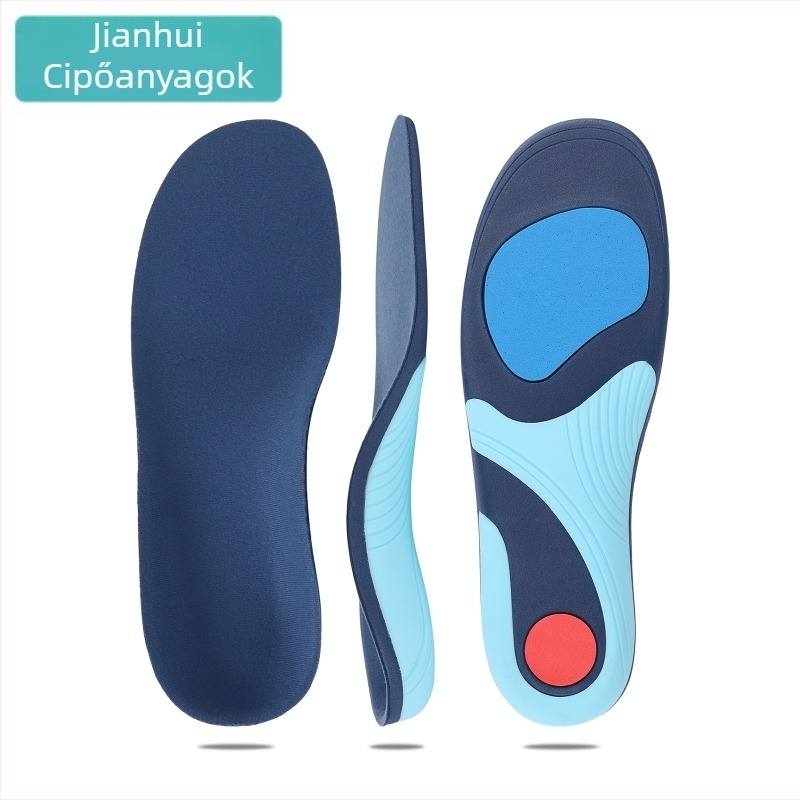 Uniszex EVA talpbetét ív-támogató és plató-lábtartó korrekcióhoz, teljes talpbetét, modell JF377, kompatibil sportcipőkhöz, bőrcipőkhöz és munkacipőkhöz