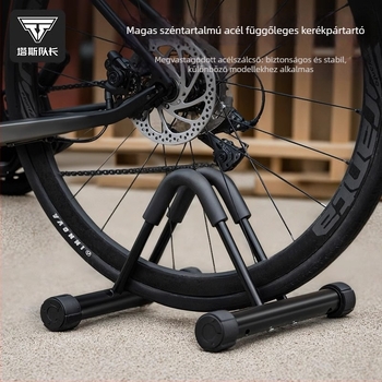 TOSUOD Függőleges kerékpár tárolóállvány út- és terepbringákhoz, megerősített kialakítás, beltéri tárolás, magas széntartalmú acél