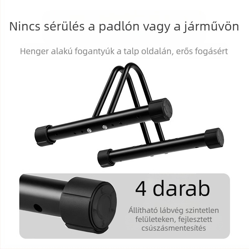 TOSUOD Függőleges kerékpár tárolóállvány út- és terepbringákhoz, megerősített kialakítás, beltéri tárolás, magas széntartalmú acél