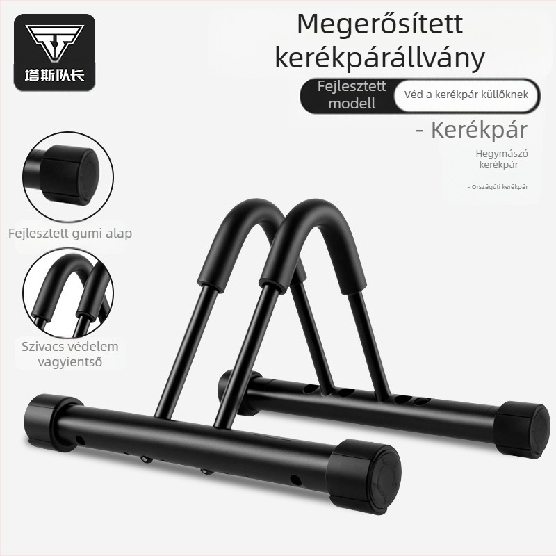 TOSUOD Függőleges kerékpár tárolóállvány út- és terepbringákhoz, megerősített kialakítás, beltéri tárolás, magas széntartalmú acél