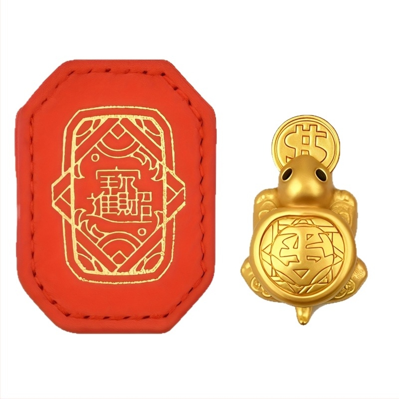 PU bőr függő dekoráció nyomtatott mintával – Hoshino márka, 2025 tavasz, új kínai stílus