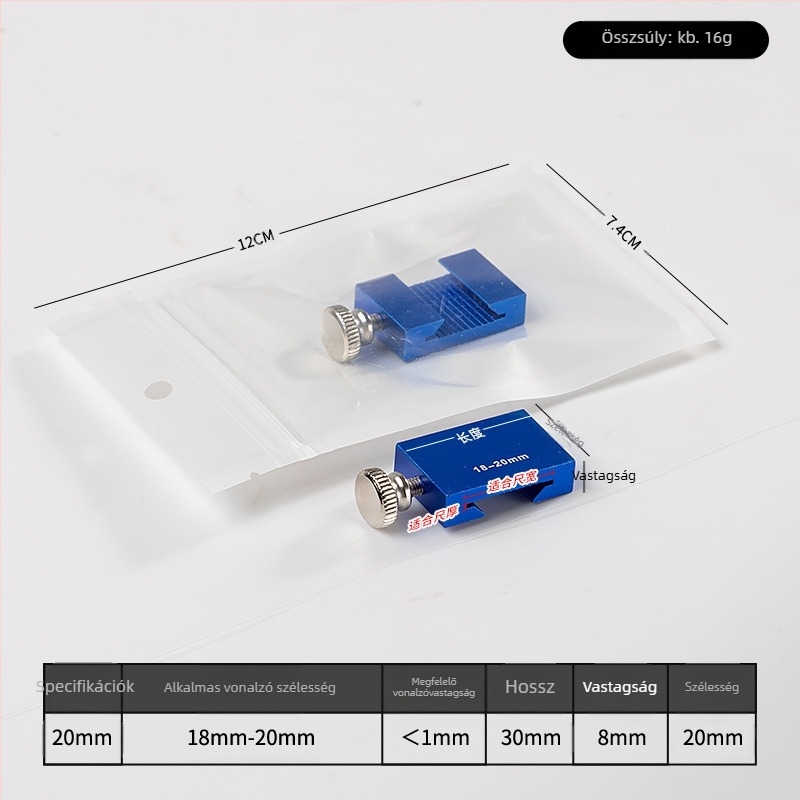 Hongpai acél vonalzó – pozicionáló blokk és csúszó vezető faragáshoz