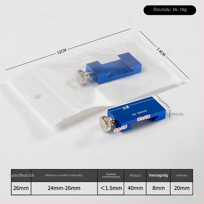Hongpai acél vonalzó – pozicionáló blokk és csúszó vezető faragáshoz