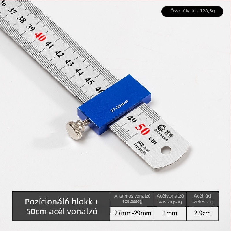 Hongpai acél vonalzó – pozicionáló blokk és csúszó vezető faragáshoz