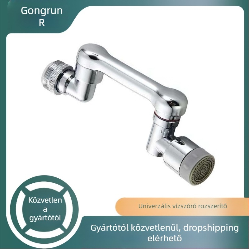 Co-run univerzális robotkaros csap, forgó fejű és fröcsögés elleni aeratorral, ABS anyagból, állítható, 2022-ben debütált