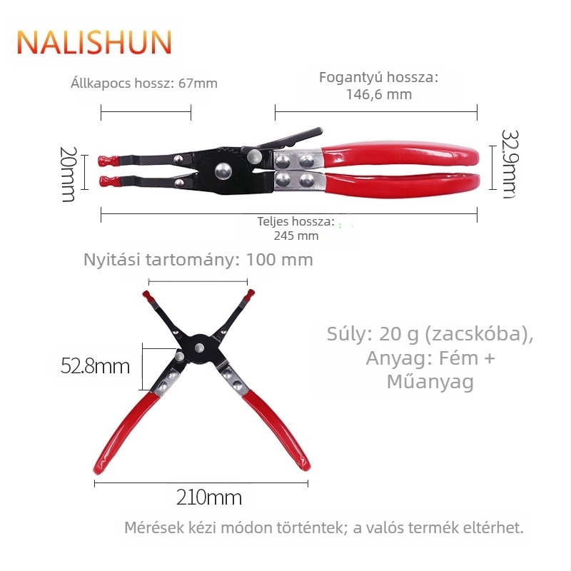 Autóhálózathoz való vezetékek hegesztő csípője | fém + műanyag, 197 g, There Shun