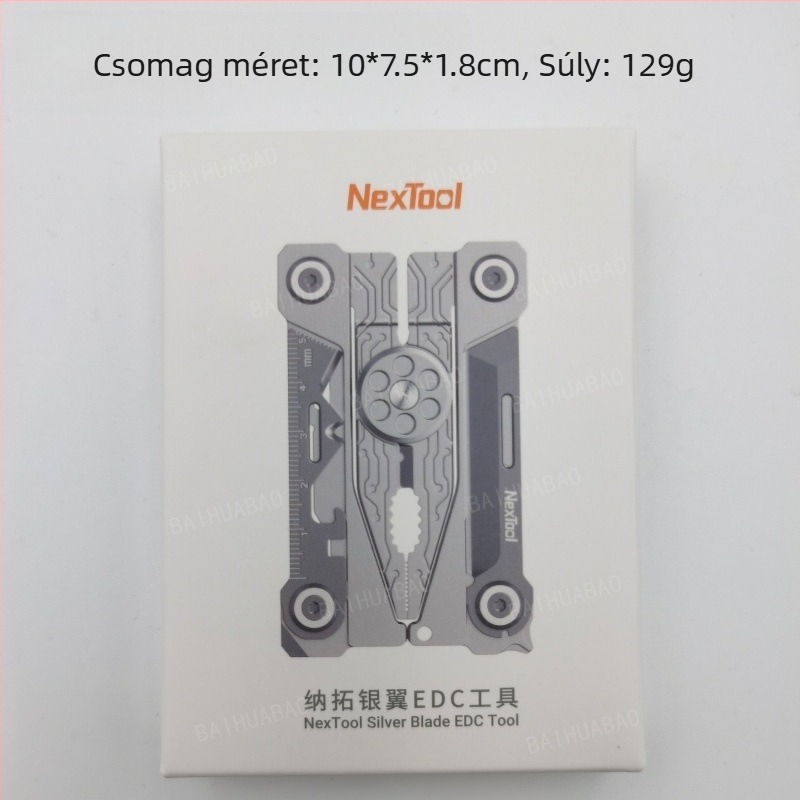 Nalto Silver Wing EDC eszközkészlet összecsukható késsel — 14 funkciós kültéri általános használatra