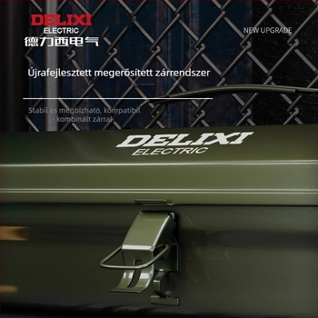 Delixi Fém Szerszámtároló – Hordozható, egyrétegű kialakítás, autó, otthon és kert használatra