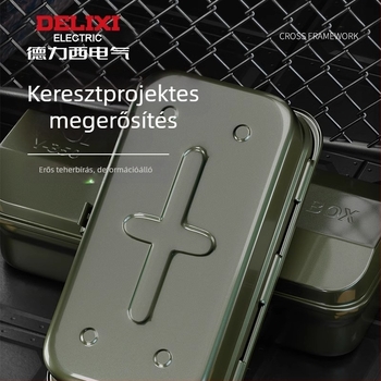 Delixi Fém Szerszámtároló – Hordozható, egyrétegű kialakítás, autó, otthon és kert használatra