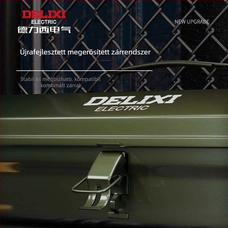 Delixi Fém Szerszámtároló – Hordozható, egyrétegű kialakítás, autó, otthon és kert használatra