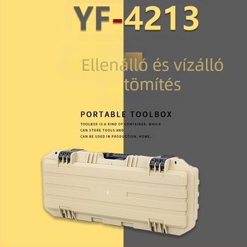 Hordozható víz- és nedvességálló szerszámtároló – PP műanyag, teherbírás 100 kg