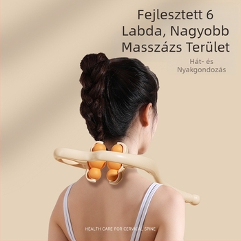 Nyakmasszírozó klipsz, kézi gyúró készülék nyakra és vállakra, Vofanda, 500 g