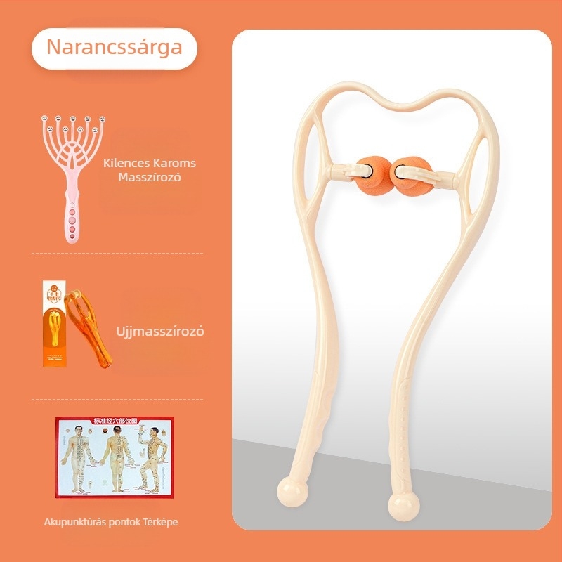 Nyakmasszírozó klipsz, kézi gyúró készülék nyakra és vállakra, Vofanda, 500 g
