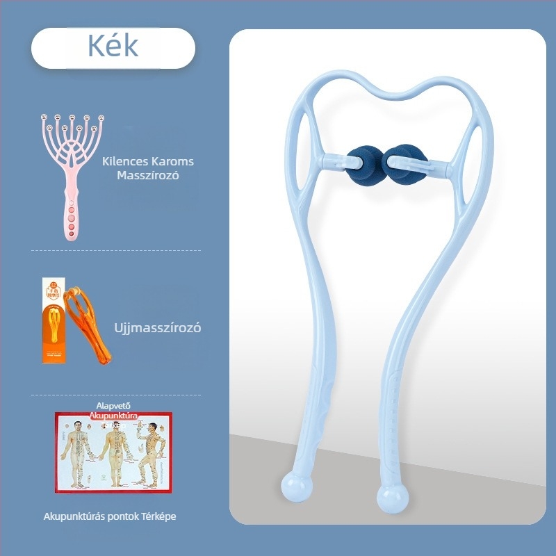 Nyakmasszírozó klipsz, kézi gyúró készülék nyakra és vállakra, Vofanda, 500 g