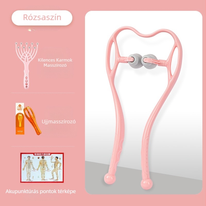 Nyakmasszírozó klipsz, kézi gyúró készülék nyakra és vállakra, Vofanda, 500 g