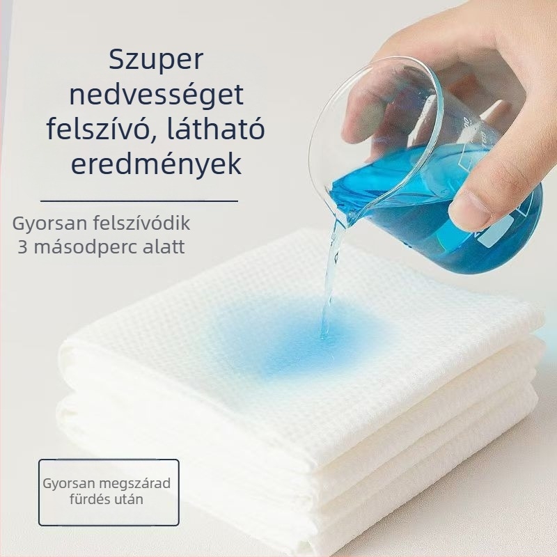 Logóval ellátott nemszőtt szépségszalon törölközők, 70 g, síkszövet, nedvszívás 0-5 s