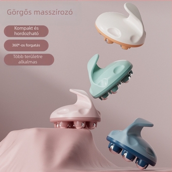 Dragon Ball kuppláló masszírozó hét gördülő golyóval hasra, derékra és lábszárra; mágneses terápia és meridián ecset