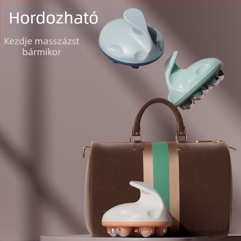 Dragon Ball kuppláló masszírozó hét gördülő golyóval hasra, derékra és lábszárra; mágneses terápia és meridián ecset