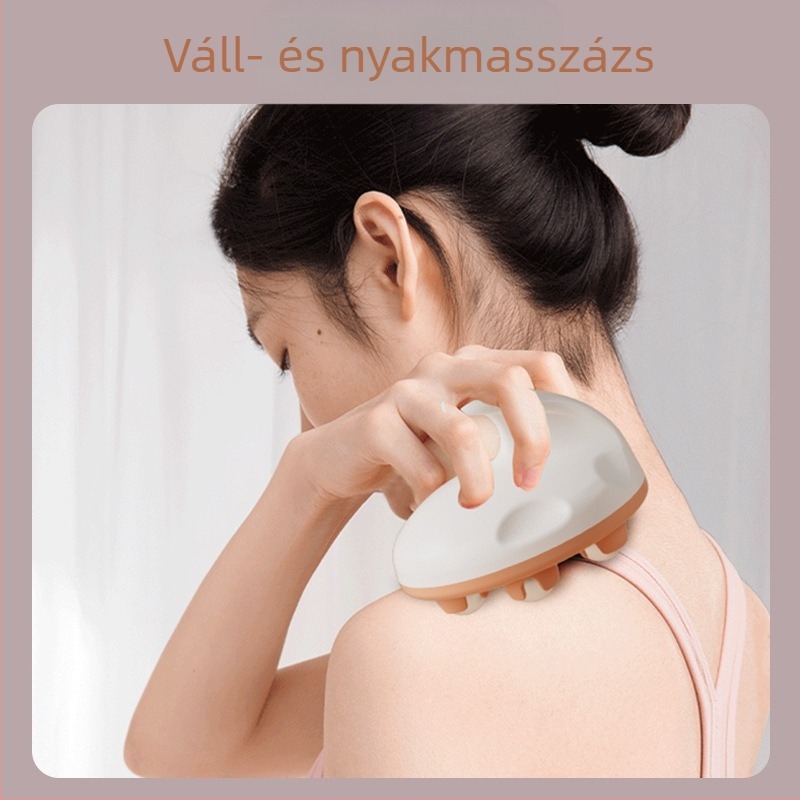 Dragon Ball kuppláló masszírozó hét gördülő golyóval hasra, derékra és lábszárra; mágneses terápia és meridián ecset