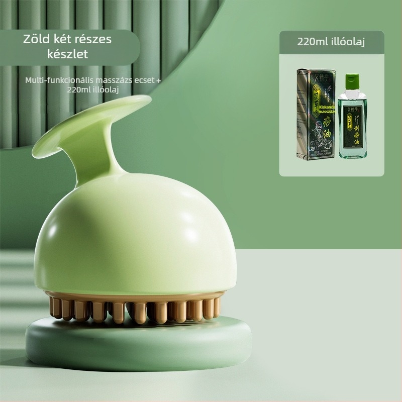 Dragon Ball kuppláló masszírozó hét gördülő golyóval hasra, derékra és lábszárra; mágneses terápia és meridián ecset