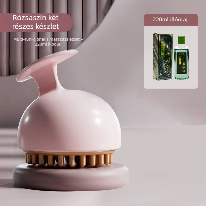 Dragon Ball kuppláló masszírozó hét gördülő golyóval hasra, derékra és lábszárra; mágneses terápia és meridián ecset