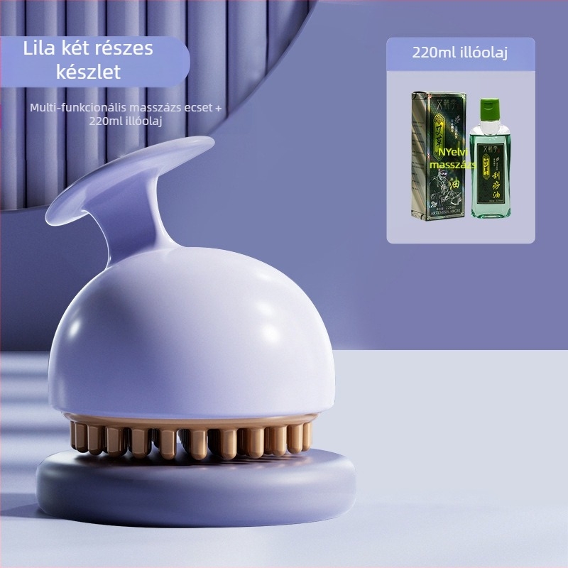 Dragon Ball kuppláló masszírozó hét gördülő golyóval hasra, derékra és lábszárra; mágneses terápia és meridián ecset