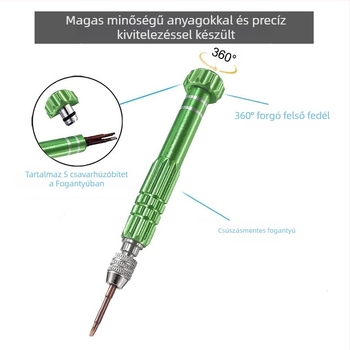IFIXPRO 8-in-1 acél csavarhúzó készlet otthoni karbantartáshoz, 8 darab, Standard: Formula