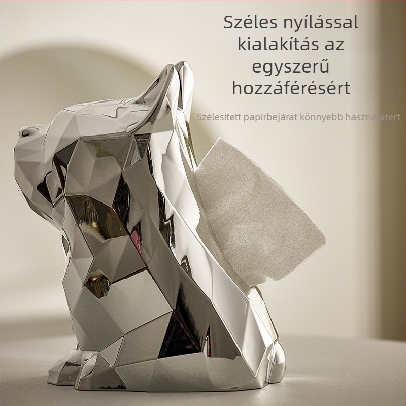 HL101102 ABS papírzsepi tartó – könnyed luxus stílus, többfunkciós tároló nappaliba, az autóba és fürdőszobába; eredet Zhejiang