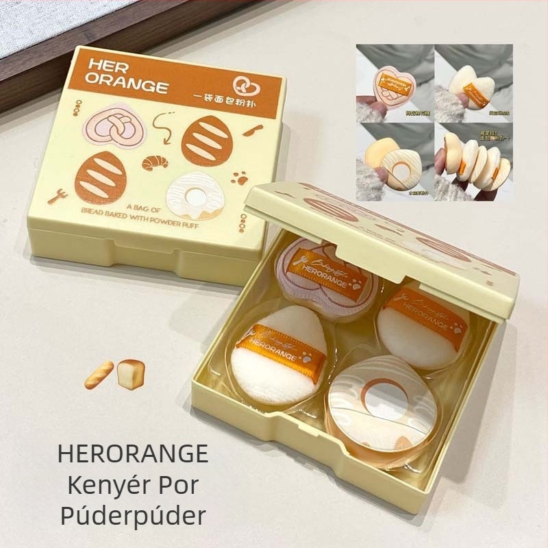 HERORANGE 5 darabos hidrofíliás poliuretán púderpúder készlet – velútos felületű, csepp alakú sminkpúder puffok, bőrbarát, száraz és nedves púderhez