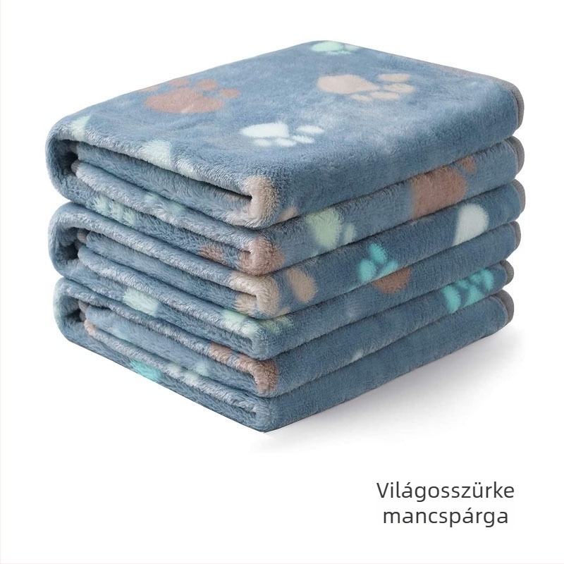 Állatbarát takaró és tappancsos matrac – flaneles velúr, ideális kutyáknak és macskáknak
