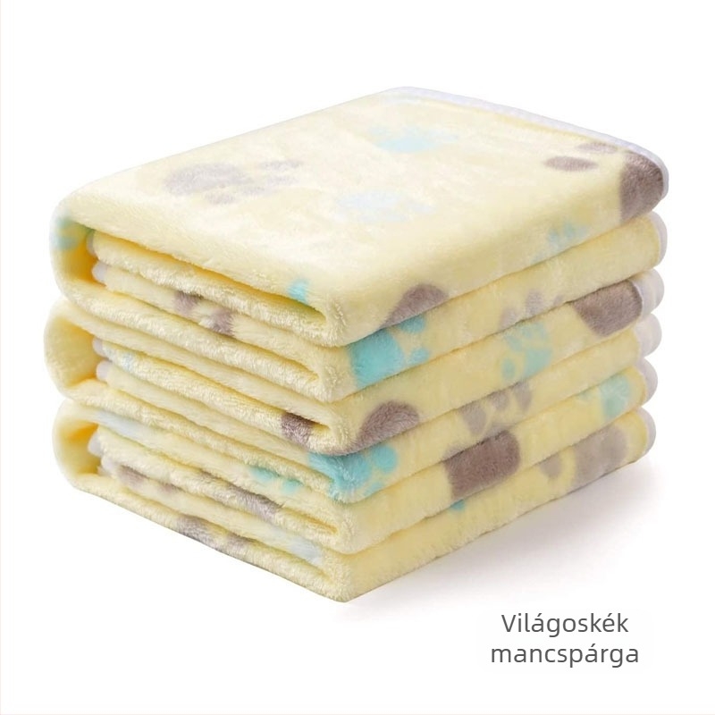 Állatbarát takaró és tappancsos matrac – flaneles velúr, ideális kutyáknak és macskáknak