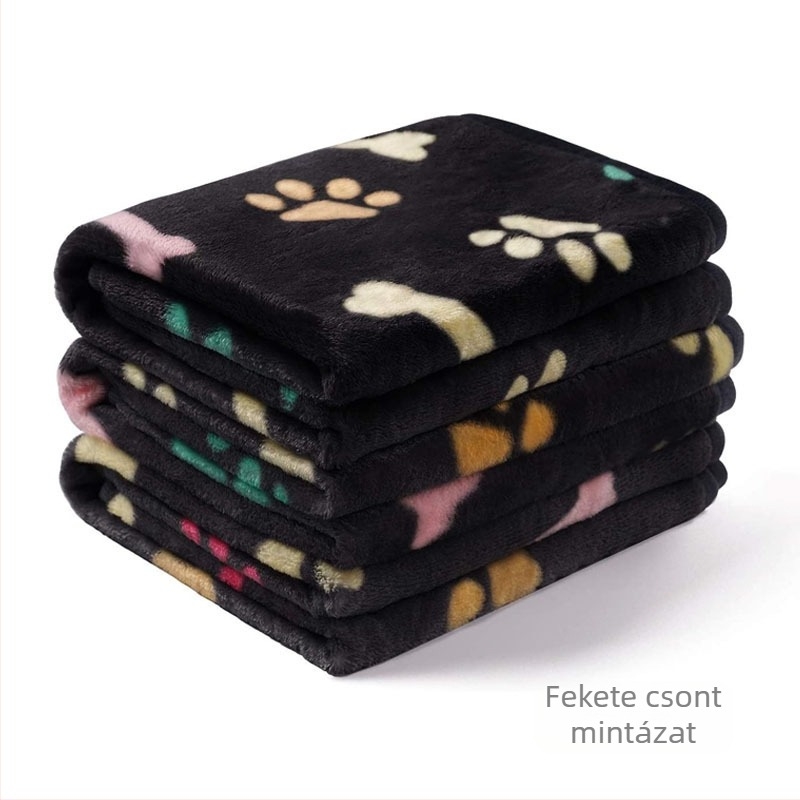 Állatbarát takaró és tappancsos matrac – flaneles velúr, ideális kutyáknak és macskáknak