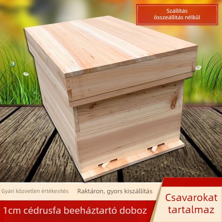 Méhekészítéshez fészek- és alapkeretek kínai fenyőből, félig kész, kompatibilis kínai és olasz méhekkel