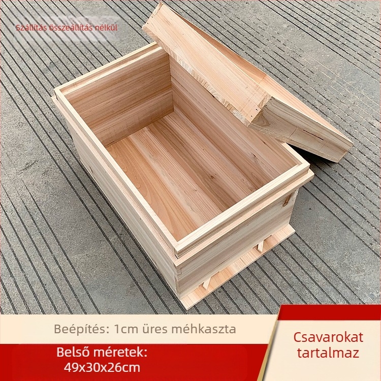 Méhekészítéshez fészek- és alapkeretek kínai fenyőből, félig kész, kompatibilis kínai és olasz méhekkel