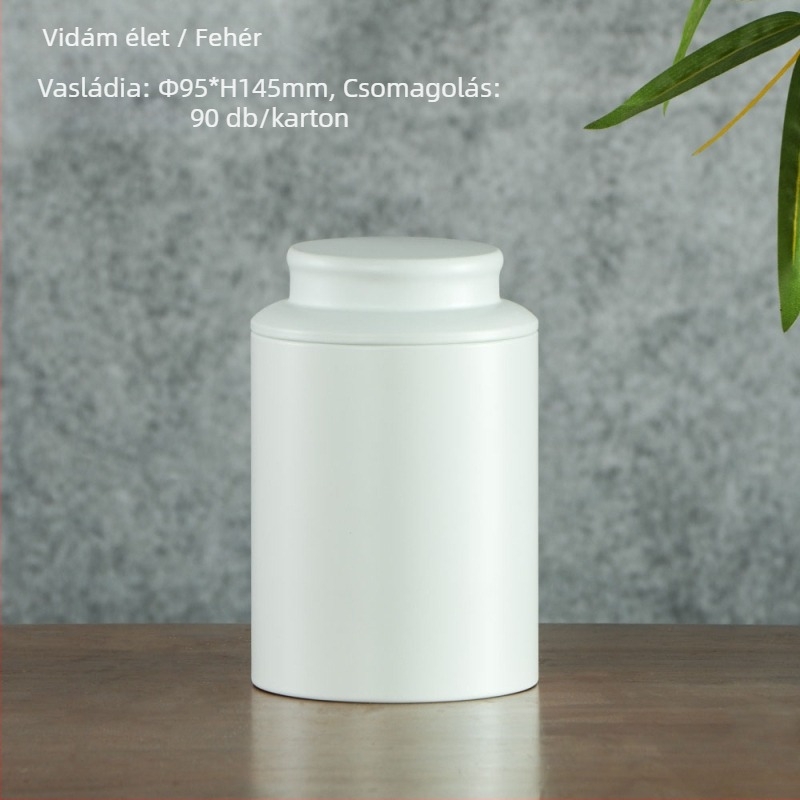 Fém teátároló doboz, zárható, kínai stílusú, kapacitás 100 g vagy 200 g