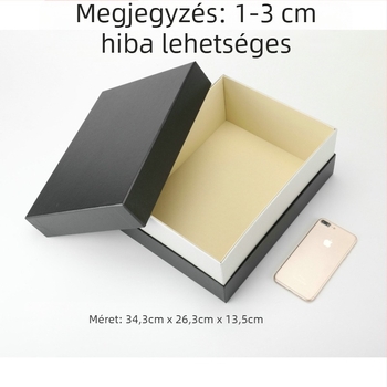 Ékszerdoboz erős külső tokkal és belső tálcával, egyszerű kialakítás, egyszínű dizájn, ideális esküvői, emlékezetes és céges ajándékokhoz