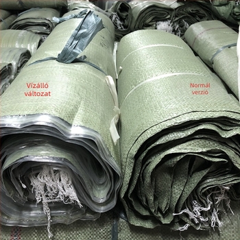 Hordó alakú szövött zsák | újrahasznosított anyag, vastagsága szövés 63, teherbírás 30, testreszabható