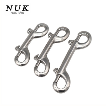 316 rozsdamentes acélból készült kétfejű rugóhorgony, B-típus, merüléshez, gyorsoldás, maximális terhelés 1.2