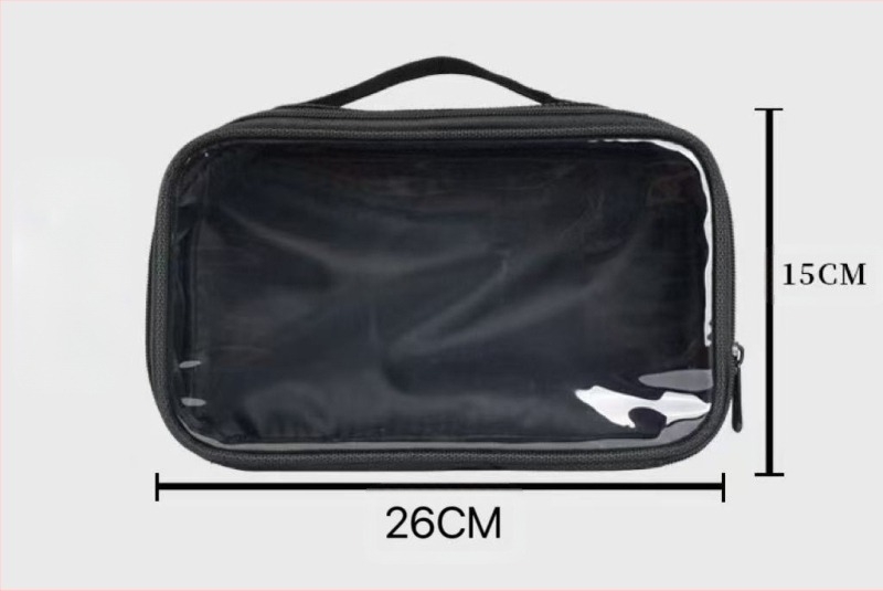 Húzórúddal ellátott professzionális sminktáska, nagy kapacitású, Oxford anyagból, cipzáras nyitás, otthoni tároláshoz