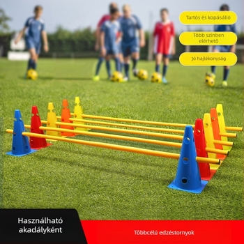 Futball-edzés konus logó vödörrel és négyszögletes alapú, PE anyagú, Neli márkájú, Zhejiang eredetű, edzés segédeszköz