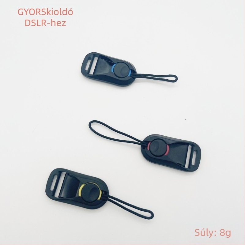 Koplo DSLR fényképezőgép gyorskioldó csatkészlet gyorskioldó lemezzel, vállpánttal és csuklópánttal – nejlon és fémből készült, kompatibilis Sony, Nikon és más fényképezőgépekkel