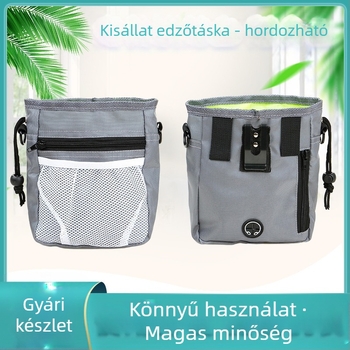 Háziállat edző- és nassolótáska, Oxford anyag, Zhejiang eredet, Xin Yao márka, egységes mintázat, közepesen puha keménység