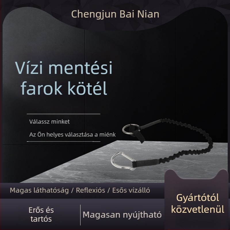 Vízi mentő kötél – elasztikus, életmentő kötél, vontató kötél, modell X