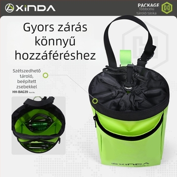 Xinda H Series kültéri szerszámtáska magasban végzett munkákhoz, fa mászáshoz, barlangászathoz és hegymászáshoz, hordozható övtáska