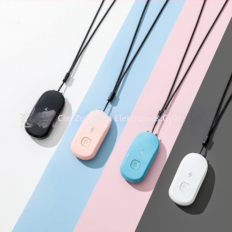 Moz. Nyakba akasztható hordozható levegőtisztító — negatív ionok, USB tápegység, gombos vezérlés, lélegző fény, zaj <36 dB, alkalmas területekig 10㎡