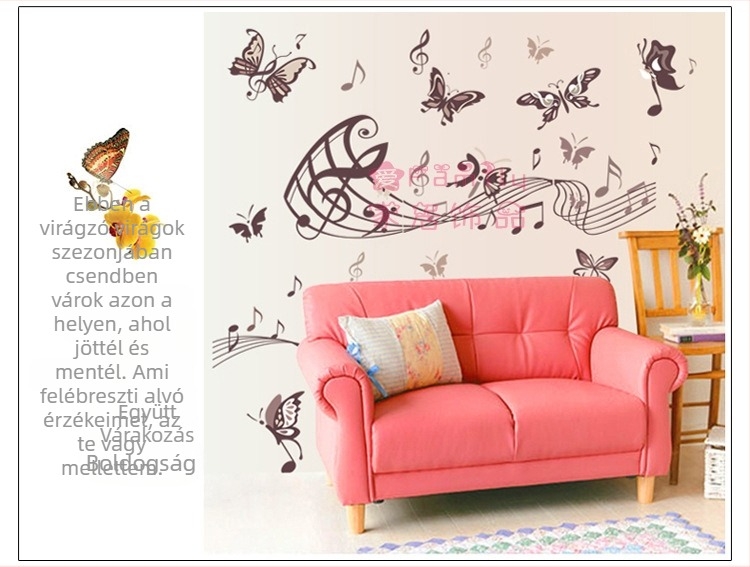 DF5090 Mula Castle Cartoon falidész murál, PVC anyag, Cartoon/Anime mintázat, vízálló falikép, dekoratív funkció