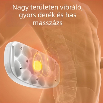 Hasmasszírozó rezgéssel és meleg tömörítéssel, vezeték nélküli töltés, gombos kezelőfelület, mágneses masszázs