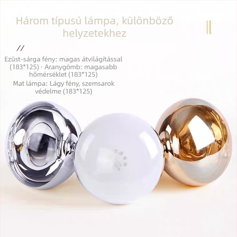 Fürdőszobai fűtőizzó, E27, 275W, 220V, alumínium ötvözet, 5000 óra